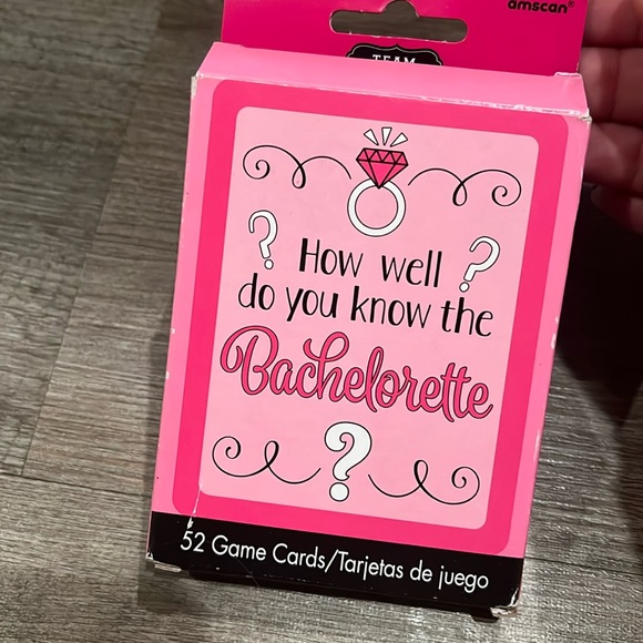 New BUNDLE of tag set Mr. Mrs. and 52 Bachelorette Party Card Game & memory kit - Picture 6 of 9